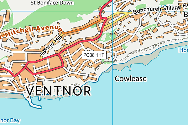 PO38 1HT map - OS VectorMap District (Ordnance Survey) PO38 1HT map - OS VectorMap District (Ordnance Survey)