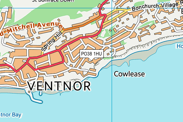 PO38 1HU map - OS VectorMap District (Ordnance Survey) PO38 1HU map - OS VectorMap District (Ordnance Survey)
