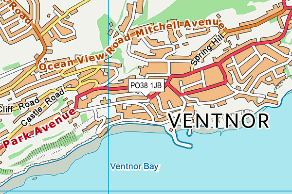 PO38 1JB map - OS VectorMap District (Ordnance Survey) PO38 1JB map - OS VectorMap District (Ordnance Survey)