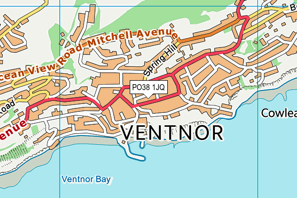 PO38 1JQ map - OS VectorMap District (Ordnance Survey) PO38 1JQ map - OS VectorMap District (Ordnance Survey)
