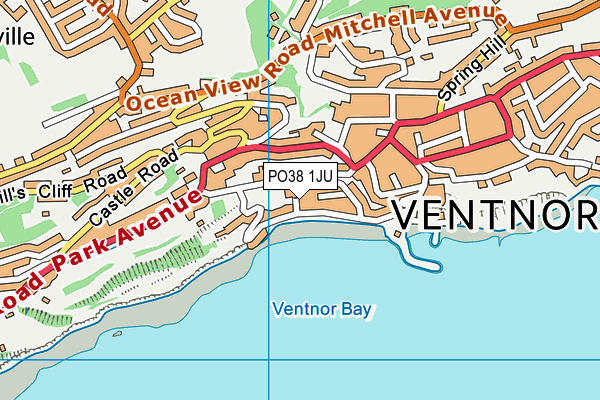 PO38 1JU map - OS VectorMap District (Ordnance Survey) PO38 1JU map - OS VectorMap District (Ordnance Survey)