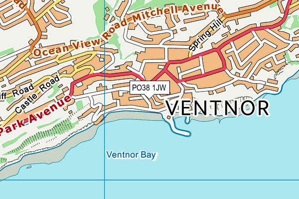 PO38 1JW map - OS VectorMap District (Ordnance Survey) PO38 1JW map - OS VectorMap District (Ordnance Survey)