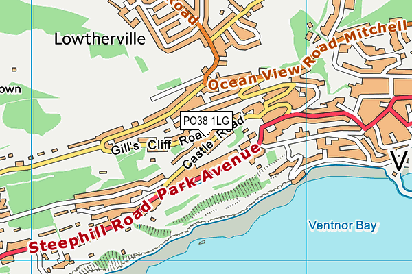 PO38 1LG map - OS VectorMap District (Ordnance Survey) PO38 1LG map - OS VectorMap District (Ordnance Survey)