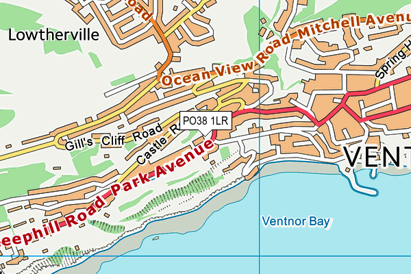 PO38 1LR map - OS VectorMap District (Ordnance Survey) PO38 1LR map - OS VectorMap District (Ordnance Survey)