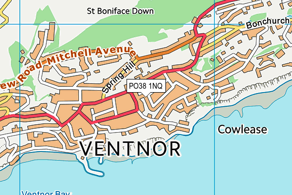 PO38 1NQ map - OS VectorMap District (Ordnance Survey) PO38 1NQ map - OS VectorMap District (Ordnance Survey)