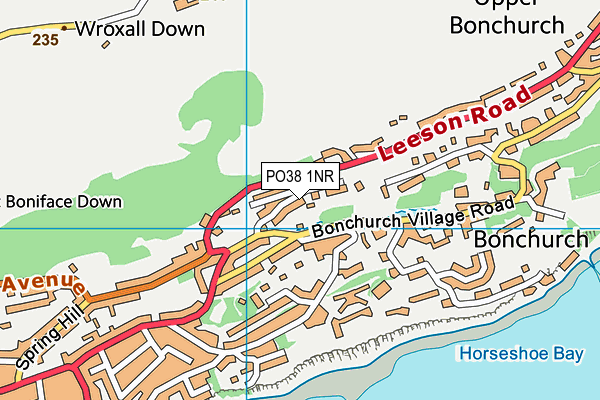 PO38 1NR map - OS VectorMap District (Ordnance Survey) PO38 1NR map - OS VectorMap District (Ordnance Survey)
