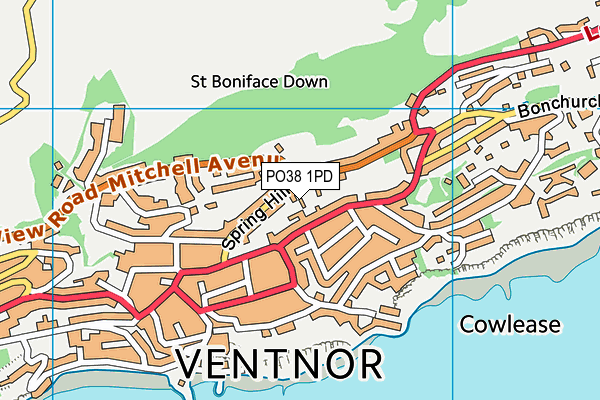 PO38 1PD map - OS VectorMap District (Ordnance Survey) PO38 1PD map - OS VectorMap District (Ordnance Survey)
