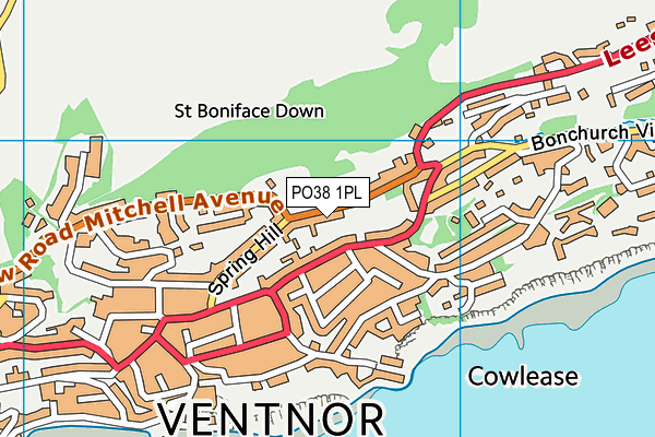 PO38 1PL map - OS VectorMap District (Ordnance Survey) PO38 1PL map - OS VectorMap District (Ordnance Survey)