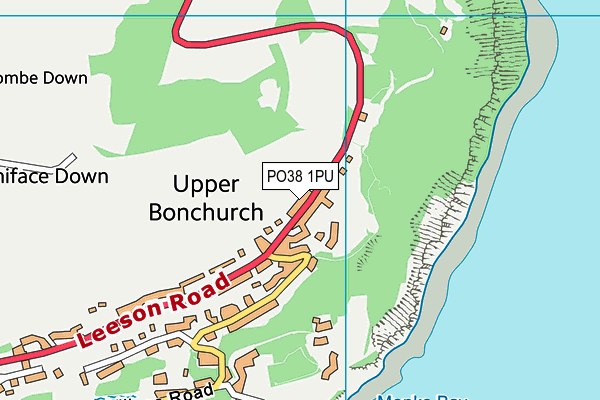 PO38 1PU map - OS VectorMap District (Ordnance Survey) PO38 1PU map - OS VectorMap District (Ordnance Survey)