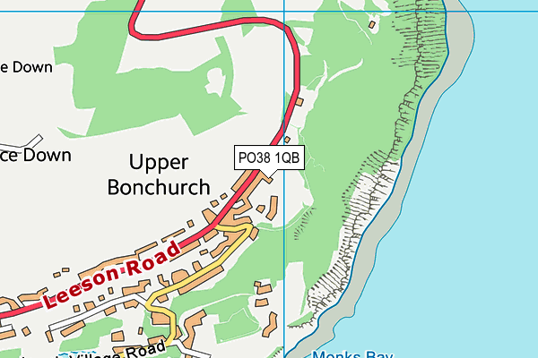 PO38 1QB map - OS VectorMap District (Ordnance Survey) PO38 1QB map - OS VectorMap District (Ordnance Survey)