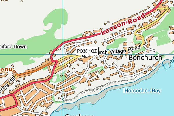 PO38 1QZ map - OS VectorMap District (Ordnance Survey) PO38 1QZ map - OS VectorMap District (Ordnance Survey)