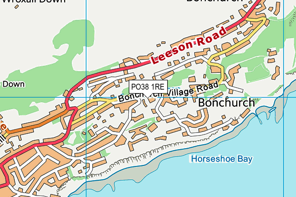 PO38 1RE map - OS VectorMap District (Ordnance Survey) PO38 1RE map - OS VectorMap District (Ordnance Survey)