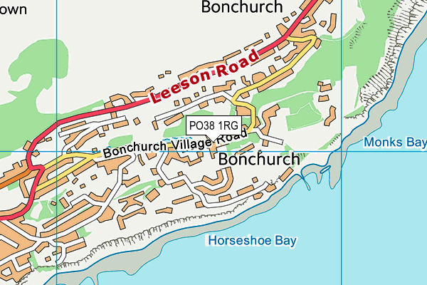 PO38 1RG map - OS VectorMap District (Ordnance Survey) PO38 1RG map - OS VectorMap District (Ordnance Survey)