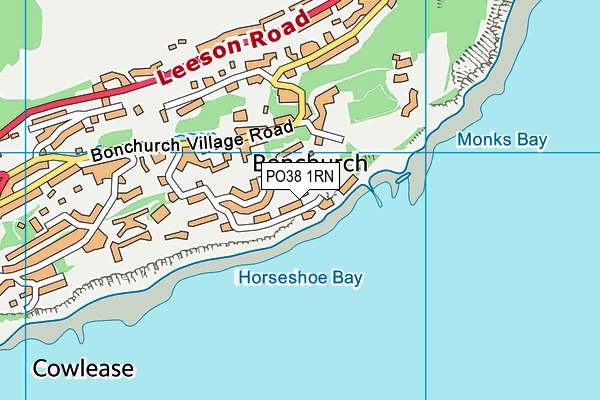 PO38 1RN map - OS VectorMap District (Ordnance Survey) PO38 1RN map - OS VectorMap District (Ordnance Survey)