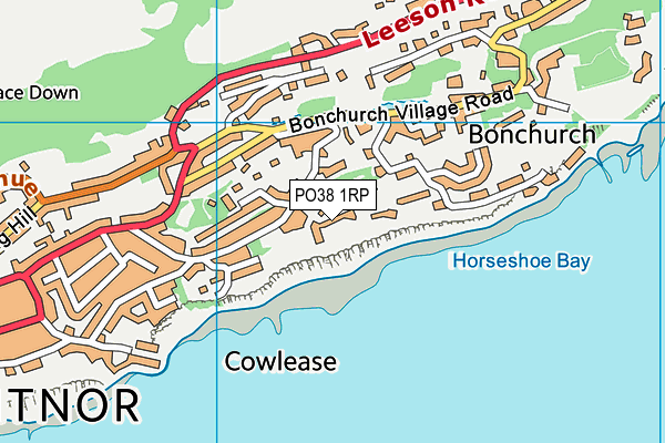 PO38 1RP map - OS VectorMap District (Ordnance Survey) PO38 1RP map - OS VectorMap District (Ordnance Survey)