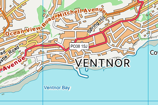 PO38 1SJ map - OS VectorMap District (Ordnance Survey) PO38 1SJ map - OS VectorMap District (Ordnance Survey)
