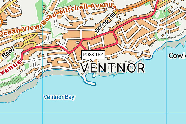 PO38 1SZ map - OS VectorMap District (Ordnance Survey) PO38 1SZ map - OS VectorMap District (Ordnance Survey)