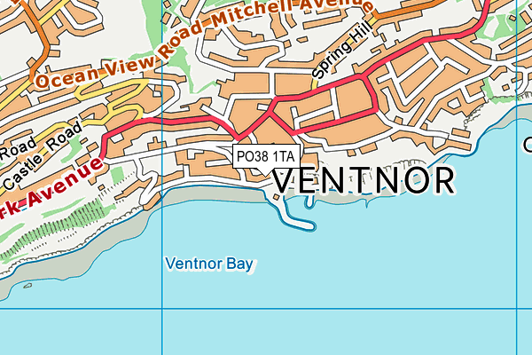PO38 1TA map - OS VectorMap District (Ordnance Survey) PO38 1TA map - OS VectorMap District (Ordnance Survey)