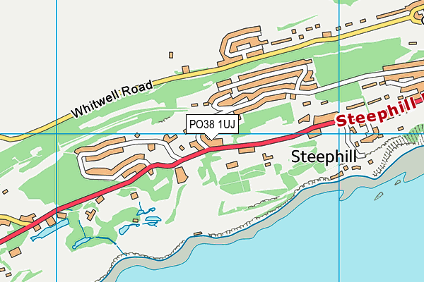 PO38 1UJ map - OS VectorMap District (Ordnance Survey) PO38 1UJ map - OS VectorMap District (Ordnance Survey)