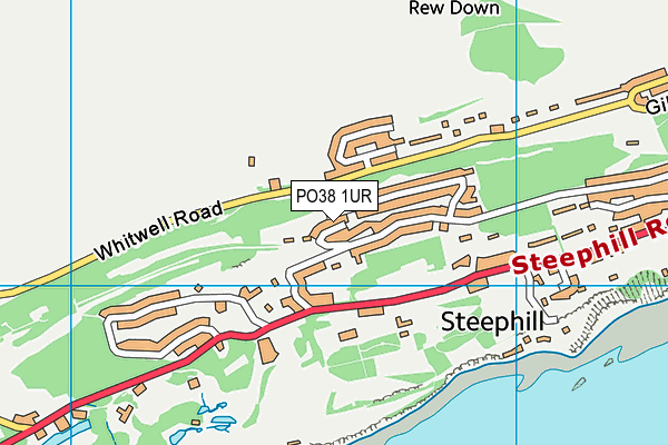 PO38 1UR map - OS VectorMap District (Ordnance Survey)