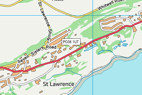 PO38 1UT map - OS VectorMap District (Ordnance Survey) PO38 1UT map - OS VectorMap District (Ordnance Survey)