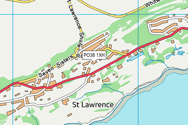 PO38 1XH map - OS VectorMap District (Ordnance Survey) PO38 1XH map - OS VectorMap District (Ordnance Survey)
