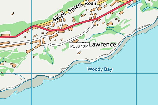 PO38 1XP map - OS VectorMap District (Ordnance Survey) PO38 1XP map - OS VectorMap District (Ordnance Survey)