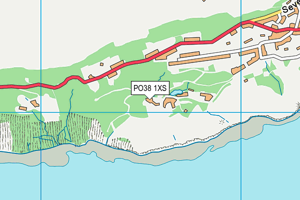 PO38 1XS map - OS VectorMap District (Ordnance Survey) PO38 1XS map - OS VectorMap District (Ordnance Survey)