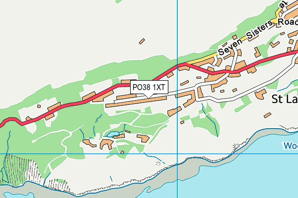 PO38 1XT map - OS VectorMap District (Ordnance Survey) PO38 1XT map - OS VectorMap District (Ordnance Survey)
