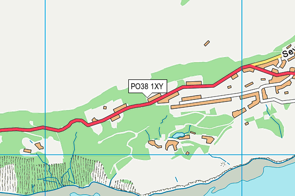 PO38 1XY map - OS VectorMap District (Ordnance Survey) PO38 1XY map - OS VectorMap District (Ordnance Survey)