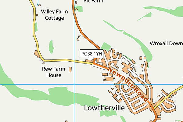 PO38 1YH map - OS VectorMap District (Ordnance Survey) PO38 1YH map - OS VectorMap District (Ordnance Survey)