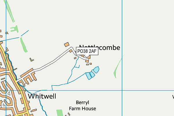 PO38 2AF map - OS VectorMap District (Ordnance Survey) PO38 2AF map - OS VectorMap District (Ordnance Survey)