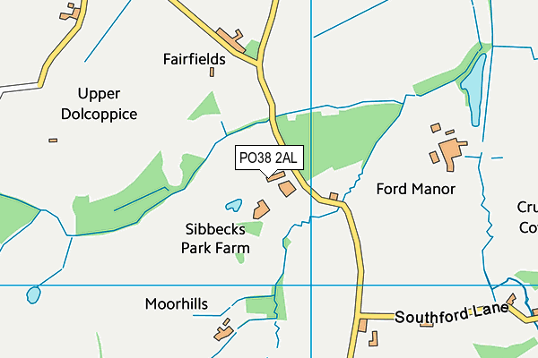 PO38 2AL map - OS VectorMap District (Ordnance Survey) PO38 2AL map - OS VectorMap District (Ordnance Survey)