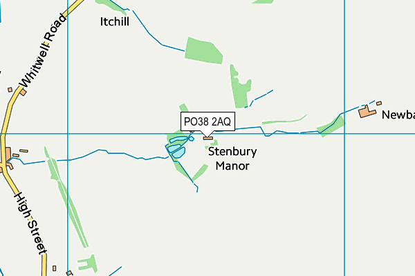 PO38 2AQ map - OS VectorMap District (Ordnance Survey) PO38 2AQ map - OS VectorMap District (Ordnance Survey)