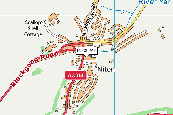PO38 2AZ map - OS VectorMap District (Ordnance Survey) PO38 2AZ map - OS VectorMap District (Ordnance Survey)