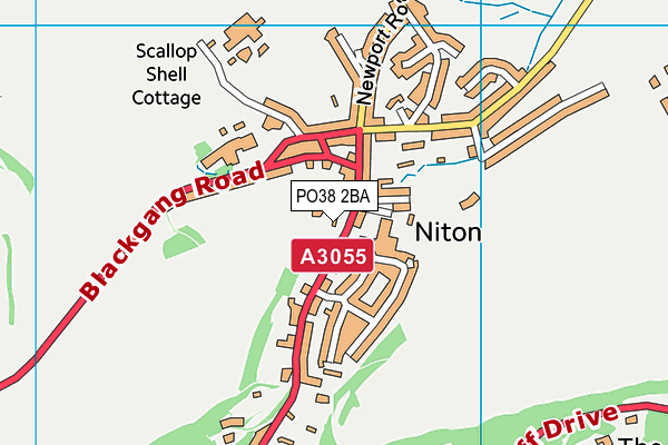 PO38 2BA map - OS VectorMap District (Ordnance Survey) PO38 2BA map - OS VectorMap District (Ordnance Survey)