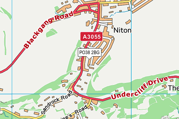 PO38 2BG map - OS VectorMap District (Ordnance Survey) PO38 2BG map - OS VectorMap District (Ordnance Survey)