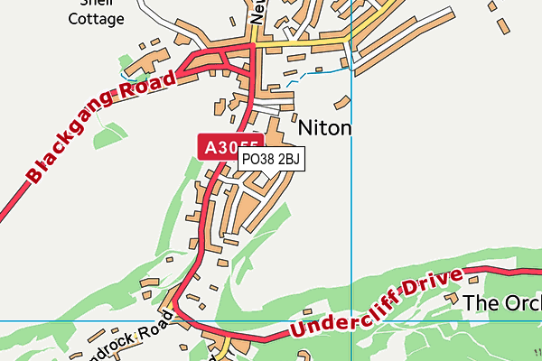 PO38 2BJ map - OS VectorMap District (Ordnance Survey) PO38 2BJ map - OS VectorMap District (Ordnance Survey)