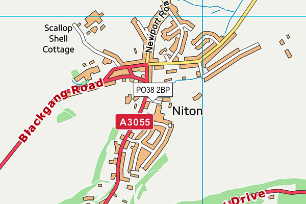 PO38 2BP map - OS VectorMap District (Ordnance Survey) PO38 2BP map - OS VectorMap District (Ordnance Survey)