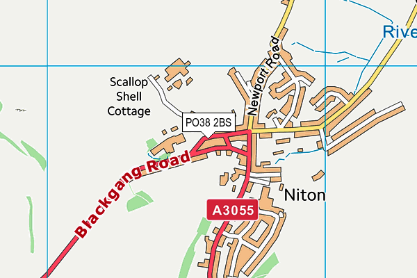 PO38 2BS map - OS VectorMap District (Ordnance Survey)