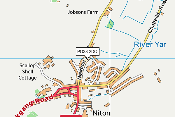 PO38 2DQ map - OS VectorMap District (Ordnance Survey) PO38 2DQ map - OS VectorMap District (Ordnance Survey)