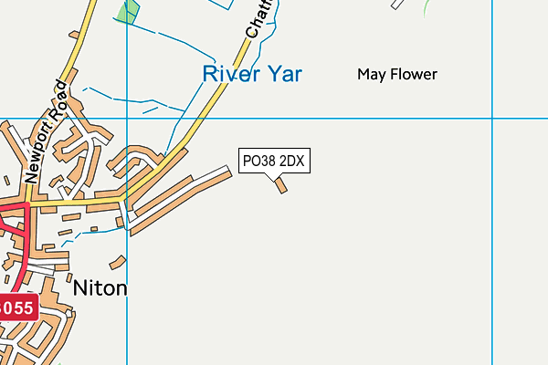 PO38 2DX map - OS VectorMap District (Ordnance Survey) PO38 2DX map - OS VectorMap District (Ordnance Survey)
