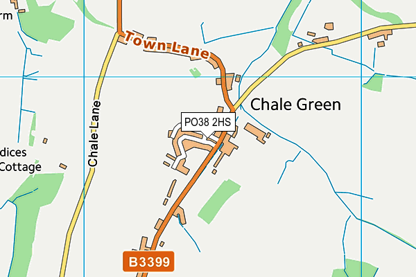 PO38 2HS map - OS VectorMap District (Ordnance Survey) PO38 2HS map - OS VectorMap District (Ordnance Survey)