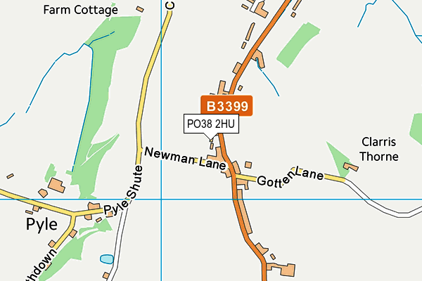 PO38 2HU map - OS VectorMap District (Ordnance Survey) PO38 2HU map - OS VectorMap District (Ordnance Survey)