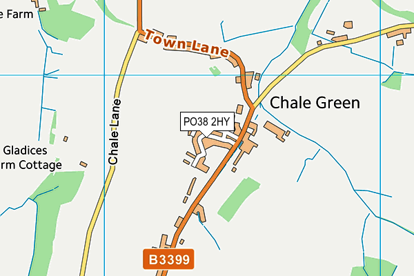 PO38 2HY map - OS VectorMap District (Ordnance Survey) PO38 2HY map - OS VectorMap District (Ordnance Survey)