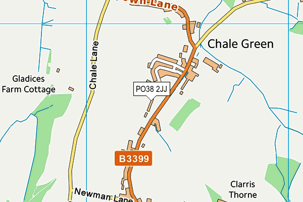 PO38 2JJ map - OS VectorMap District (Ordnance Survey) PO38 2JJ map - OS VectorMap District (Ordnance Survey)