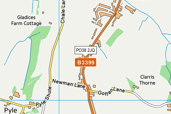 PO38 2JQ map - OS VectorMap District (Ordnance Survey) PO38 2JQ map - OS VectorMap District (Ordnance Survey)