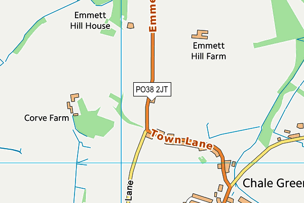 PO38 2JT map - OS VectorMap District (Ordnance Survey) PO38 2JT map - OS VectorMap District (Ordnance Survey)