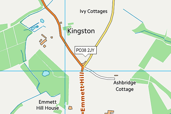 PO38 2JY map - OS VectorMap District (Ordnance Survey) PO38 2JY map - OS VectorMap District (Ordnance Survey)