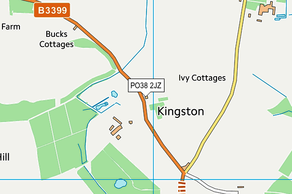 PO38 2JZ map - OS VectorMap District (Ordnance Survey) PO38 2JZ map - OS VectorMap District (Ordnance Survey)